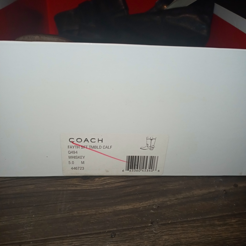 Women's Coach calf boots size 5 - Picture 4 of 6